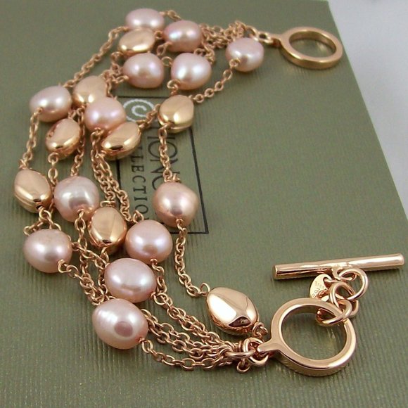 Honora Jewelry - Honora Cultured Pearl Bronze Bead Bracelet